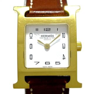 エルメス Hウォッチ 腕時計(レディース)（ブラウン/茶色系）の通販 56 