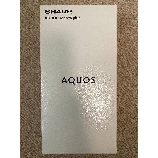 SHARP(シャープ)の新品送料無料 SHARP AQUOS sense4 plus SH-M16 黒  スマホ/家電/カメラのスマートフォン/携帯電話(スマートフォン本体)の商品写真