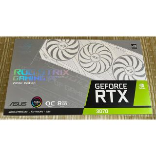 エイスース(ASUS)のASUS ROG-STRIX-RTX3070-O8G-WHITE-V2(PCパーツ)