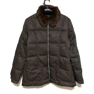NEWYORKER - ニューヨーカーキルティングコートの通販 by 新品✨美品 輸入品格安 ダウンコート NEWYORKER ロングコート 11号 グレー フォックスファー ダウンジャケット