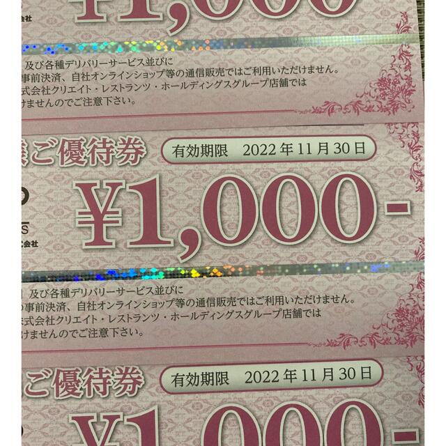 SFP 株主優待　¥12,000分 チケットの優待券/割引券(レストラン/食事券)の商品写真