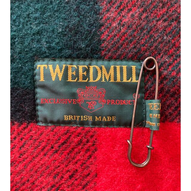 TWEEDMILL(ツイードミル)のTweedmill タータンチェックブランケット ストール 厚手 レディースのファッション小物(マフラー/ショール)の商品写真