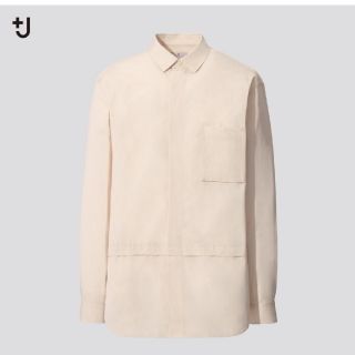 ユニクロ(UNIQLO)の+J スーピマコットンオーバーサイズシャツ (長袖) XL(シャツ)