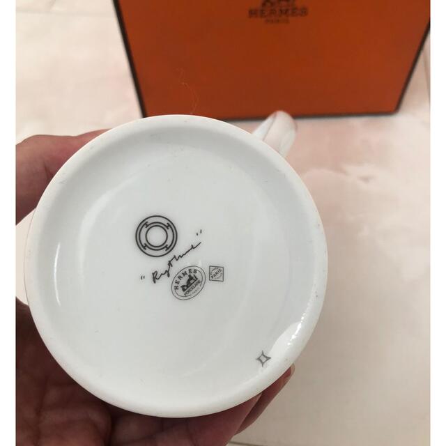 Hermes(エルメス)の未使用　エルメス　リズム　マグカップ　グリーン インテリア/住まい/日用品のキッチン/食器(食器)の商品写真