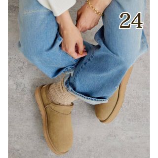 新品 FRAMeWORK UGG CLASSIC SLIPPER 24 ベージュ