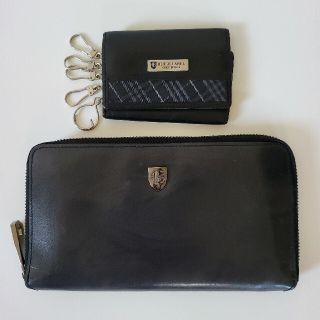 バーバリーブラックレーベル(BURBERRY BLACK LABEL)のBLACK LABEL CRESTBRIDGE ラウンドジップ財布、キーケース(長財布)