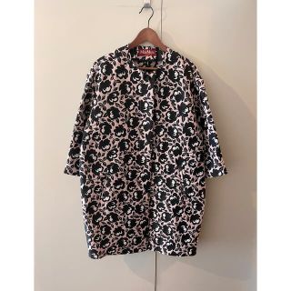 マックスマーラ(Max Mara)のMaxMara マックスマーラ ベビーピンク 花柄コクーンコート(ノーカラージャケット)