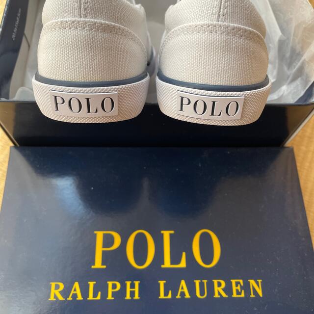 POLO RALPH LAUREN(ポロラルフローレン)のpolo ラルフローレン 17cm 白✳︎新品未使用 キッズ/ベビー/マタニティのキッズ靴/シューズ(15cm~)(スニーカー)の商品写真