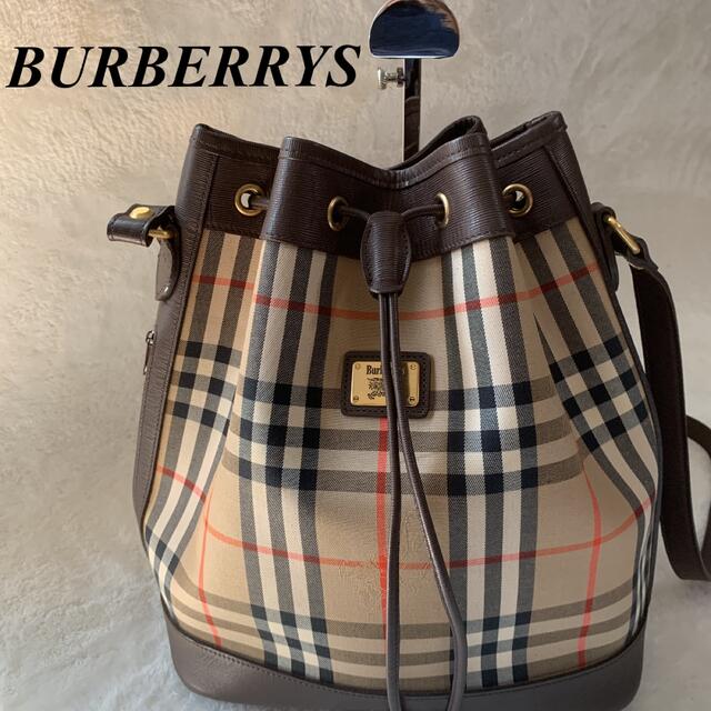 BURBERRY - ⭐️極美品⭐️バーバリー ショルダーバッグ 巾着 ノバ