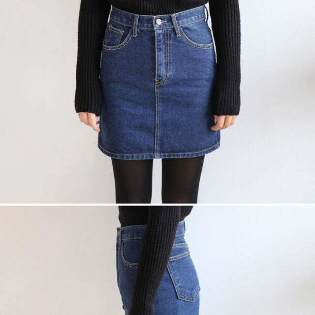 OHOTORO(オオトロ)のTOGETHER DENIM SKIRT レディースのスカート(ミニスカート)の商品写真