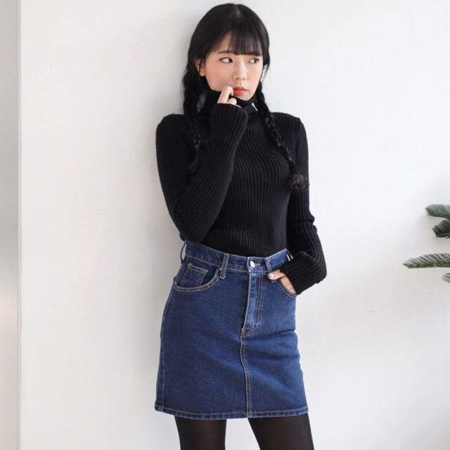 OHOTORO(オオトロ)のTOGETHER DENIM SKIRT レディースのスカート(ミニスカート)の商品写真