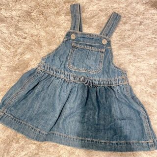 ベビーギャップ(babyGAP)のGAP baby デニムジャンパースカート ワンピース(スカート)