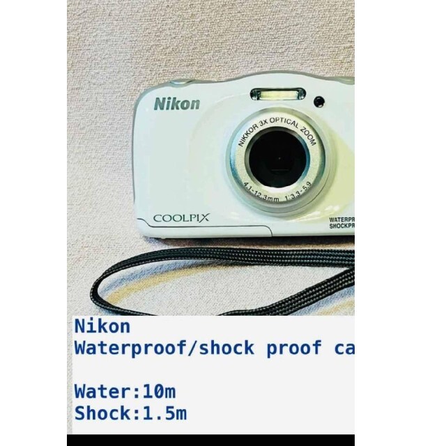 コンパクトデジタルカメラNikon COOLPIX S33 防水カメラ