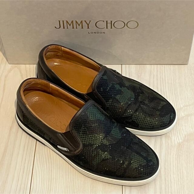 Jimmy Choo☆スリッポン 25.5cm メンズ ジミーチュウ ブランド品専門の