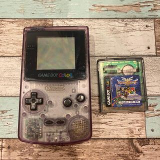 ニンテンドウ(任天堂)のNintendo ゲームボーイカラー クリアパープル カセット付き(携帯用ゲーム機本体)