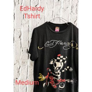 エドハーディー(Ed Hardy)のUS古着 EdHardy エドハーディー Tシャツ プリントT ブラック(Tシャツ/カットソー(半袖/袖なし))