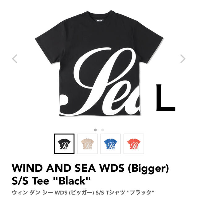 ウィン ダン シー WDS (ビッガー) S/S Tシャツ "ブラック"ＬTシャツ/カットソー(半袖/袖なし)