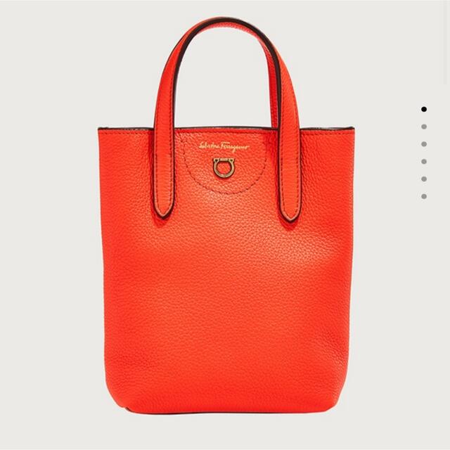 最安値挑戦! Salvatore Ferragamo レッド カーフレザー 2WAYバッグ