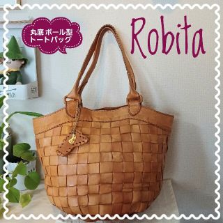 ロビタ(robita)の【ROBITA ロビタ】本革 メッシュレザー 丸底 フラワートートバッグ(トートバッグ)