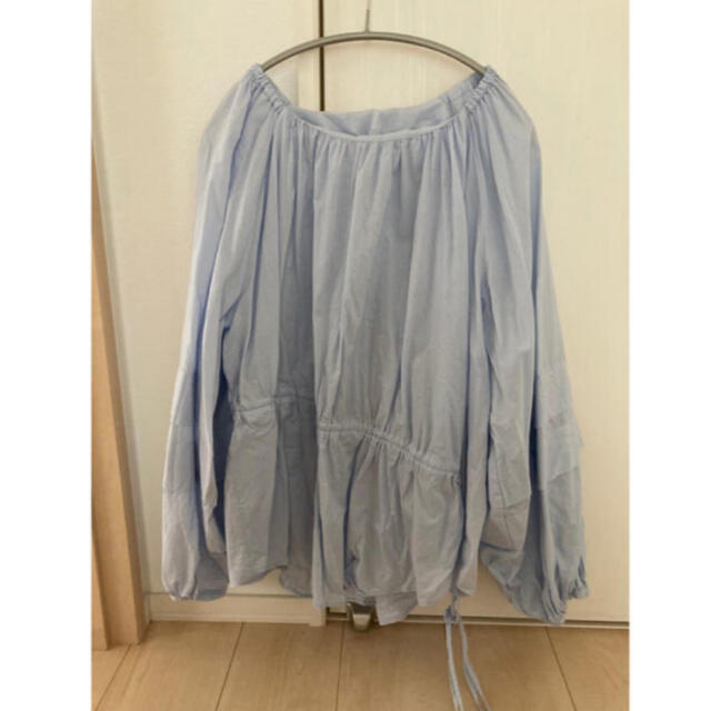 gypsohila Asymmetry blouse ブルー 1