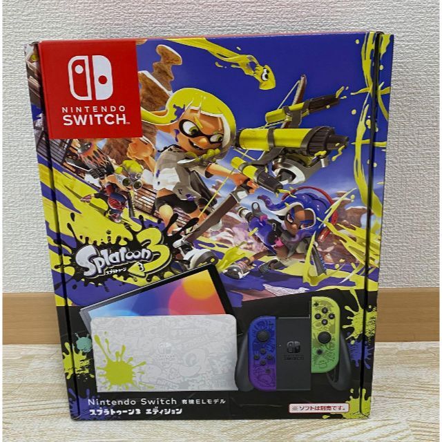 ニンテンドースイッチ本体 有機EL スプラトゥーン3エディション本体のみパッケージ種類