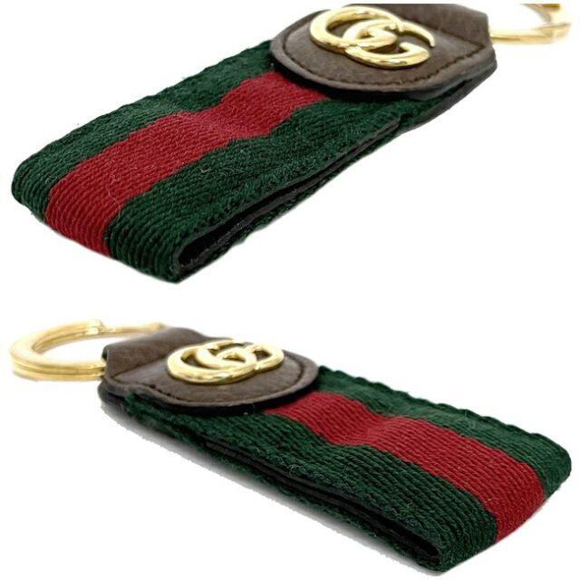 Gucci   グッチ キーホルダー グリーン レッド ブラウン 緑の通販 by