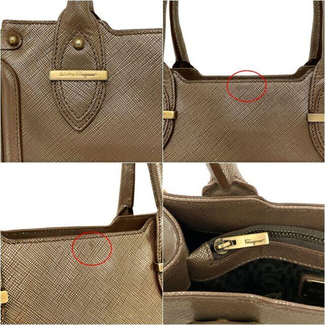 Ferragamo - フェラガモ ミニバッグ シャンパン ゴールド ハンドの通販