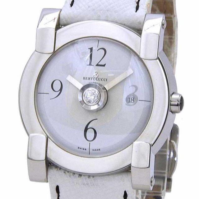 ベルトルッチ 腕時計 シルバー ホワイト レディース