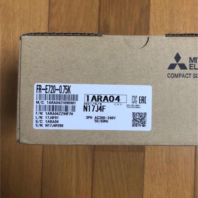 三菱インバーターFR-E720-0.75K最終値下げ新品未開封