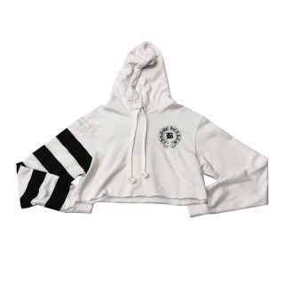 クロムハーツ(Chrome Hearts)のクロムハーツ CHROME HEARTS BELLAHDPLVRSHT ベラハディッド ダガージップアップショートプルオーバー ショート丈 パーカー(パーカー)