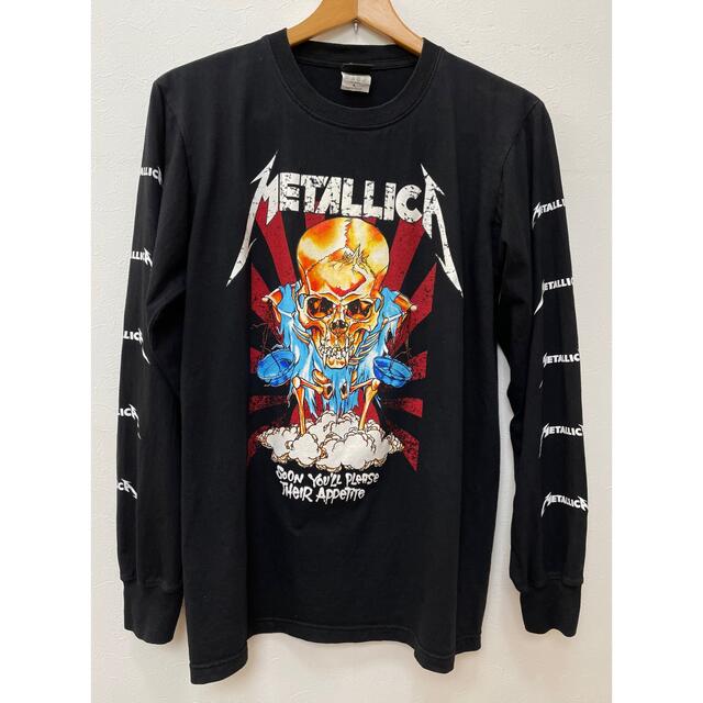 AGAINST(アゲインスト)のMETALLICA　メタリカ　ロンT　スカル　　ブラック　L メンズのトップス(Tシャツ/カットソー(七分/長袖))の商品写真