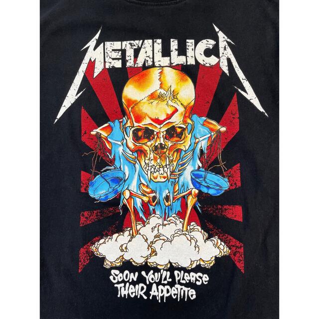 AGAINST(アゲインスト)のMETALLICA　メタリカ　ロンT　スカル　　ブラック　L メンズのトップス(Tシャツ/カットソー(七分/長袖))の商品写真