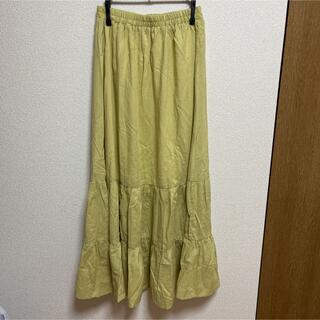 レトロガール(RETRO GIRL)の麻ライクティアードスカート　新品(ロングスカート)