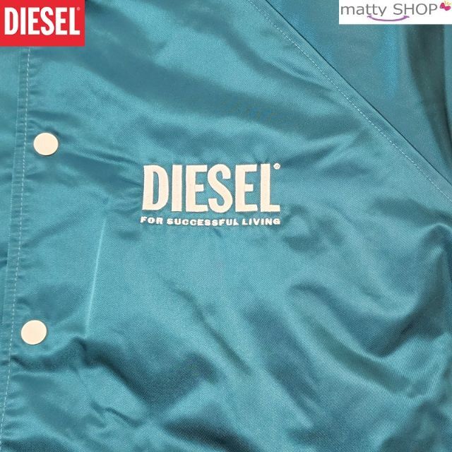 DIESEL(ディーゼル)の22 DIESEL メンズ コーチジャケット GREEN ディーゼル メンズのジャケット/アウター(ナイロンジャケット)の商品写真