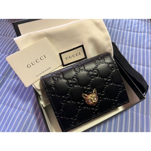 Gucci(グッチ)のGUCCI 美品 猫 財布 レア レディースのファッション小物(財布)の商品写真