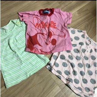 アカチャンホンポ(アカチャンホンポ)のベビー　女の子　キッズ　Tシャツ　3枚(Ｔシャツ)