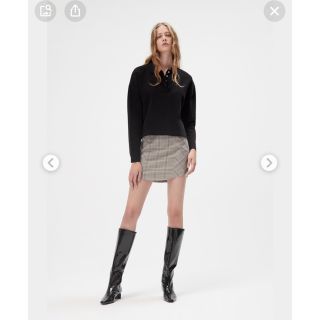 ザラ(ZARA)のZARA＊チェックスカート＊新品未使用＊Sサイズ(ミニスカート)