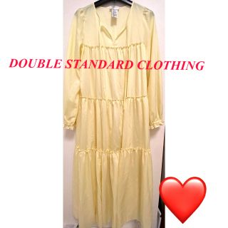 ダブルスタンダードクロージング(DOUBLE STANDARD CLOTHING)の人気❣️DOUBLESTANDARDCLOTHING 上品イエロー ワンピース(ロングワンピース/マキシワンピース)