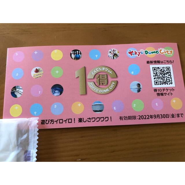 東京ドームシティ 得10チケット 2冊 - 通販 - hanackenovinky.cz