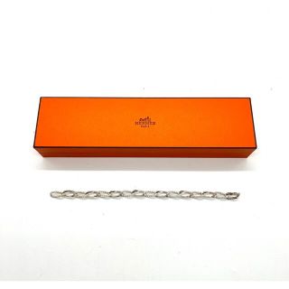 エルメス(Hermes)のHERMES エルメス ブレスレット　チェーン　ツイスト　ヴィンテージ　正規品(ブレスレット/バングル)