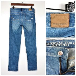 アメリカンイーグル(American Eagle)の4147C アメリカンイーグル サイズ4 ストレッチスキニー ジッパーフライ(デニム/ジーンズ)