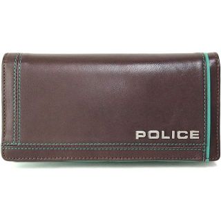 ポリス(POLICE)の【残り1個！】【新品・未使用】POLICE ポリス 財布 牛革 茶色(長財布)