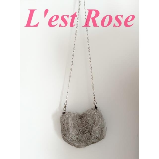 L'EST ROSE(レストローズ)のレストローズ　ラビットファーショルダーバッグ レディースのバッグ(ショルダーバッグ)の商品写真