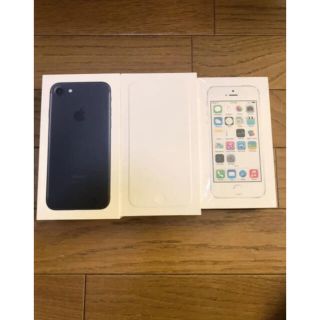 アイフォーン(iPhone)のiPhone 箱 (5S/6/7) Apple シール ステッカー　有り(その他)