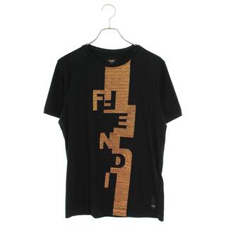 フェンディ(FENDI)のフェンディ FY0894 AAOF ジャガードロゴTシャツ メンズ M(Tシャツ/カットソー(半袖/袖なし))