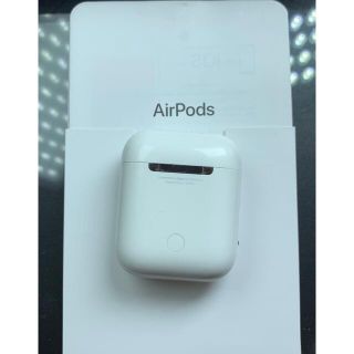 アップル(Apple)の Apple AirPodsイヤホン充電ケースのみ　アップル純正動作品(ヘッドフォン/イヤフォン)