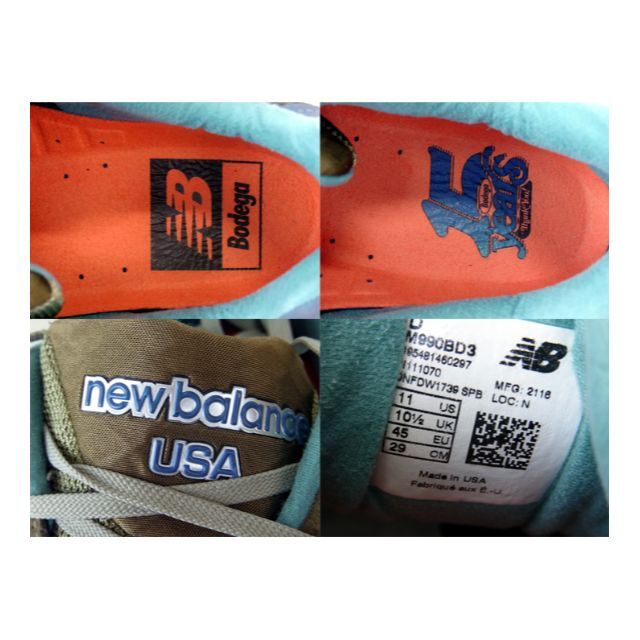 New Balance(ニューバランス)のニューバランスNew Balance×ボデガBODEGA■ローカットスニーカー メンズの靴/シューズ(スニーカー)の商品写真