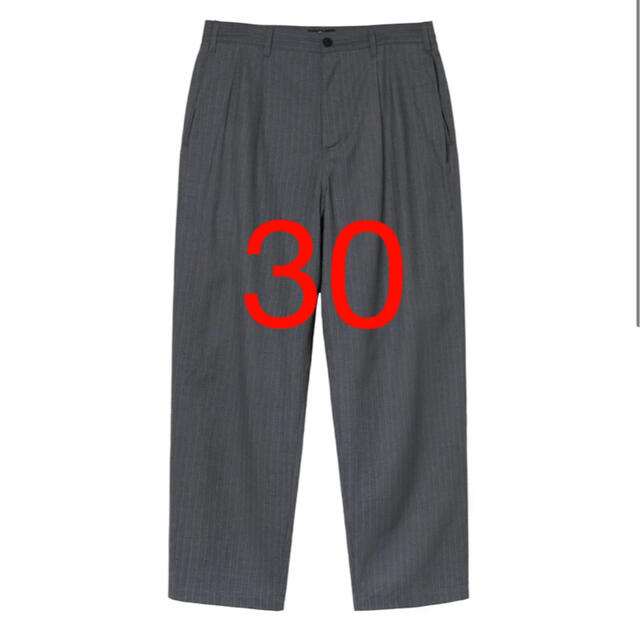 stussy striped volume pleated trouser stussy striped volume pleated trouser