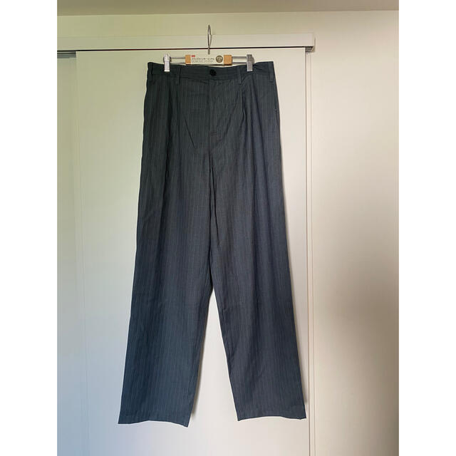 stussy striped volume pleated trouser stussy striped volume pleated trouser
