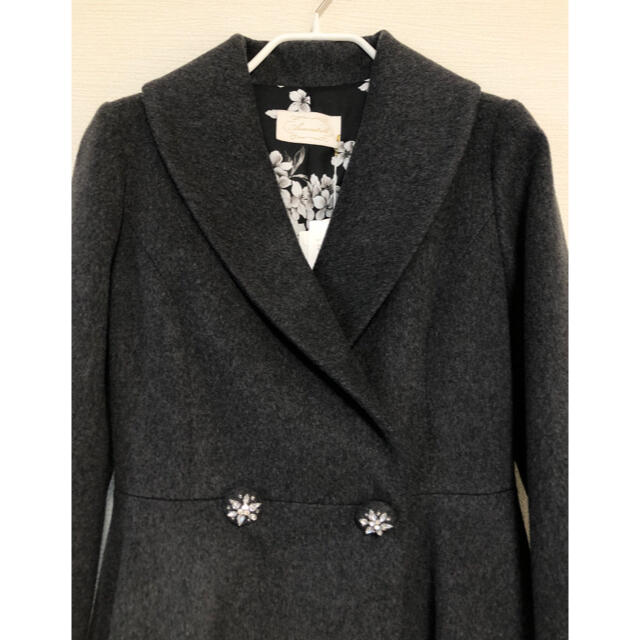 新品☆Aveniretoile☆アベニールエトワール☆ロングコート☆グレー☆花
